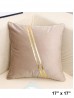 Gold Striped Cushion & Filler